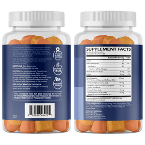 Omega Gummies for Adults, Lemon & Orange Flavors, 60ct - Havasu Nutrition