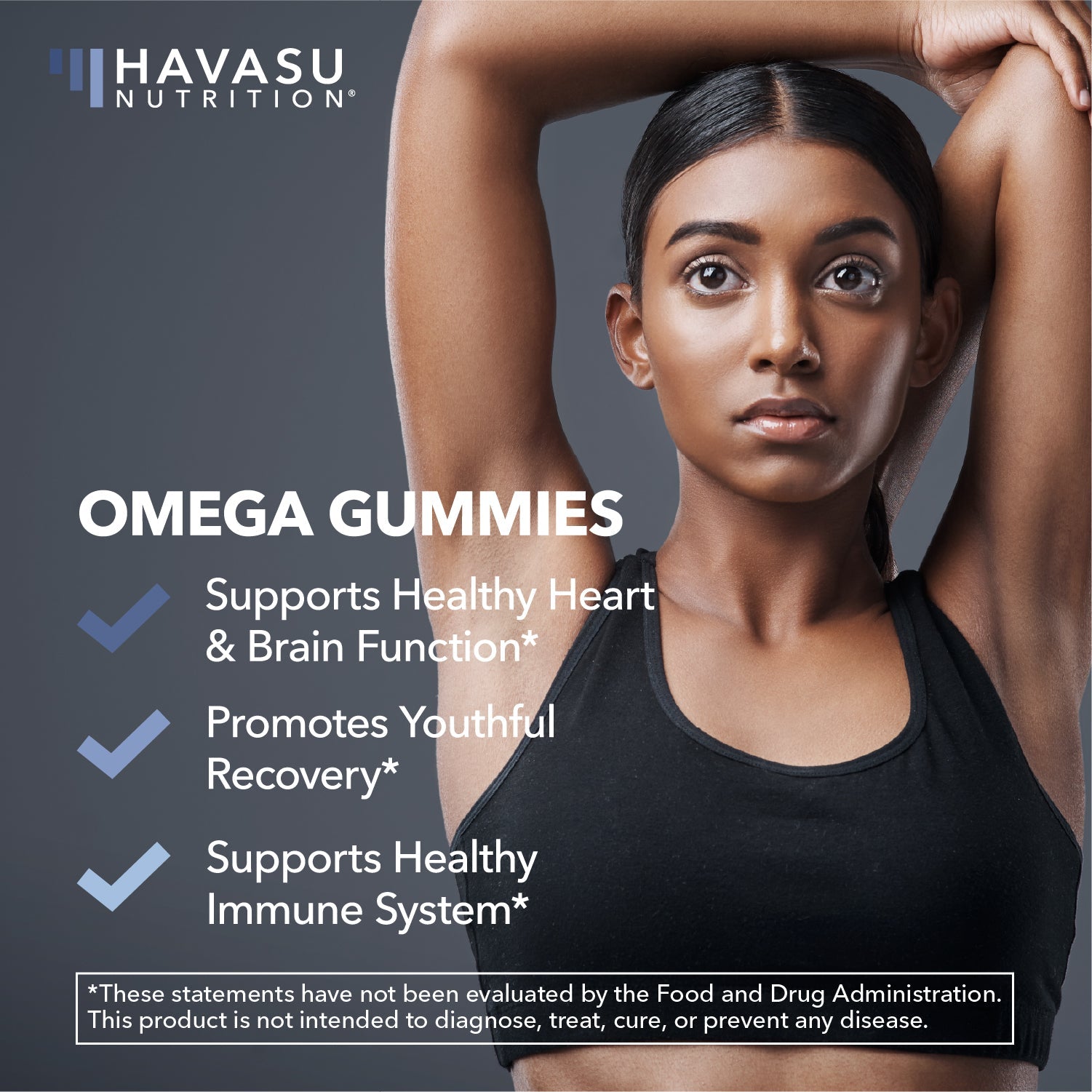 Omega Gummies for Adults, Lemon & Orange Flavors, 60ct - Havasu Nutrition