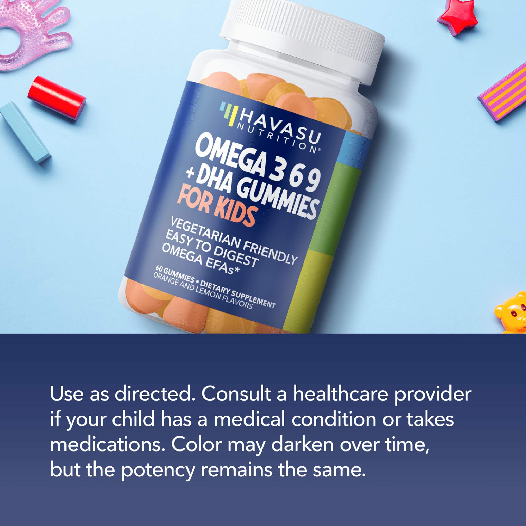 Omega Gummies for Kids, Lemon & Orange - Havasu Nutrition