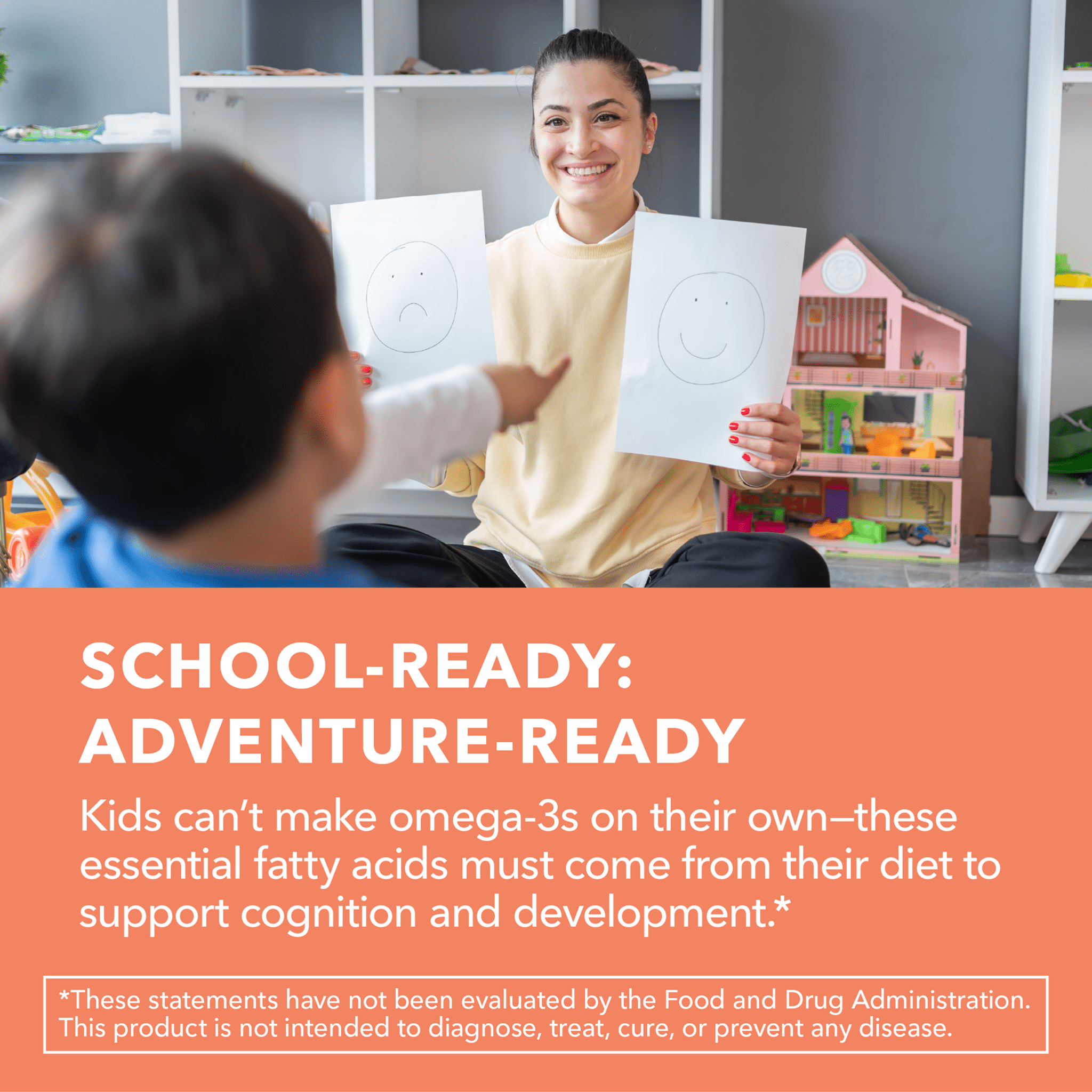 Omega Gummies for Kids, Lemon & Orange Flavors, 60ct - Havasu Nutrition