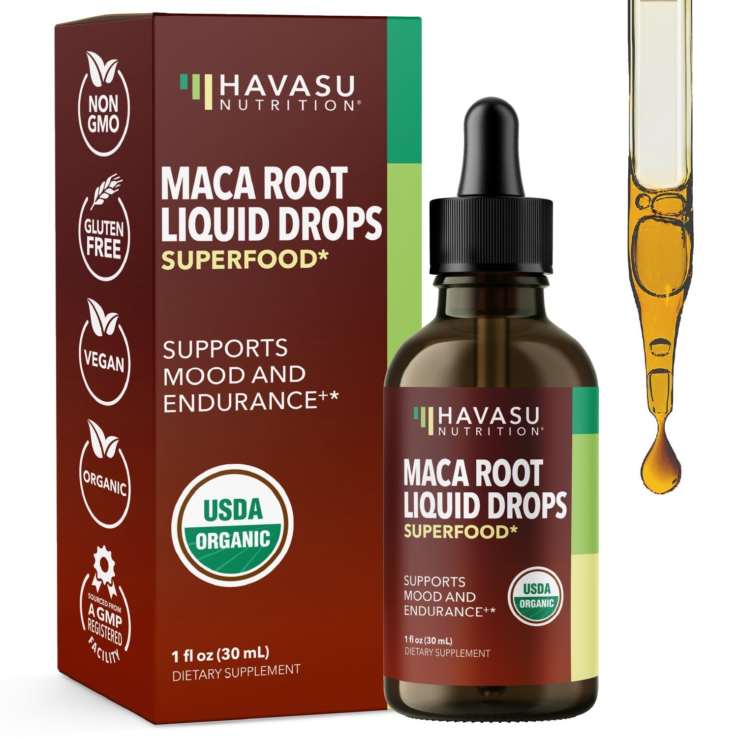 Organic Maca Root Liquid, Unflavored - Havasu Nutrition