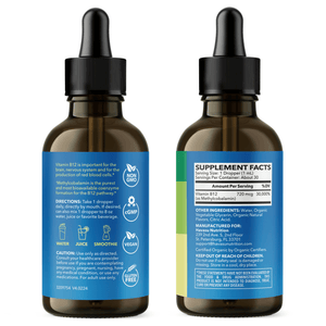 Organic Methyl B12 Liquid, 1fl oz - Havasu Nutrition