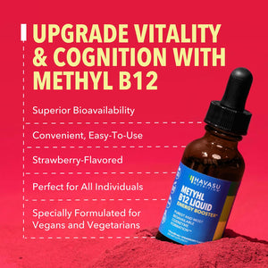 Organic Methyl B12 Liquid, Strawberry - Havasu Nutrition