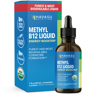 Organic Methyl B12 Liquid, Strawberry - Havasu Nutrition