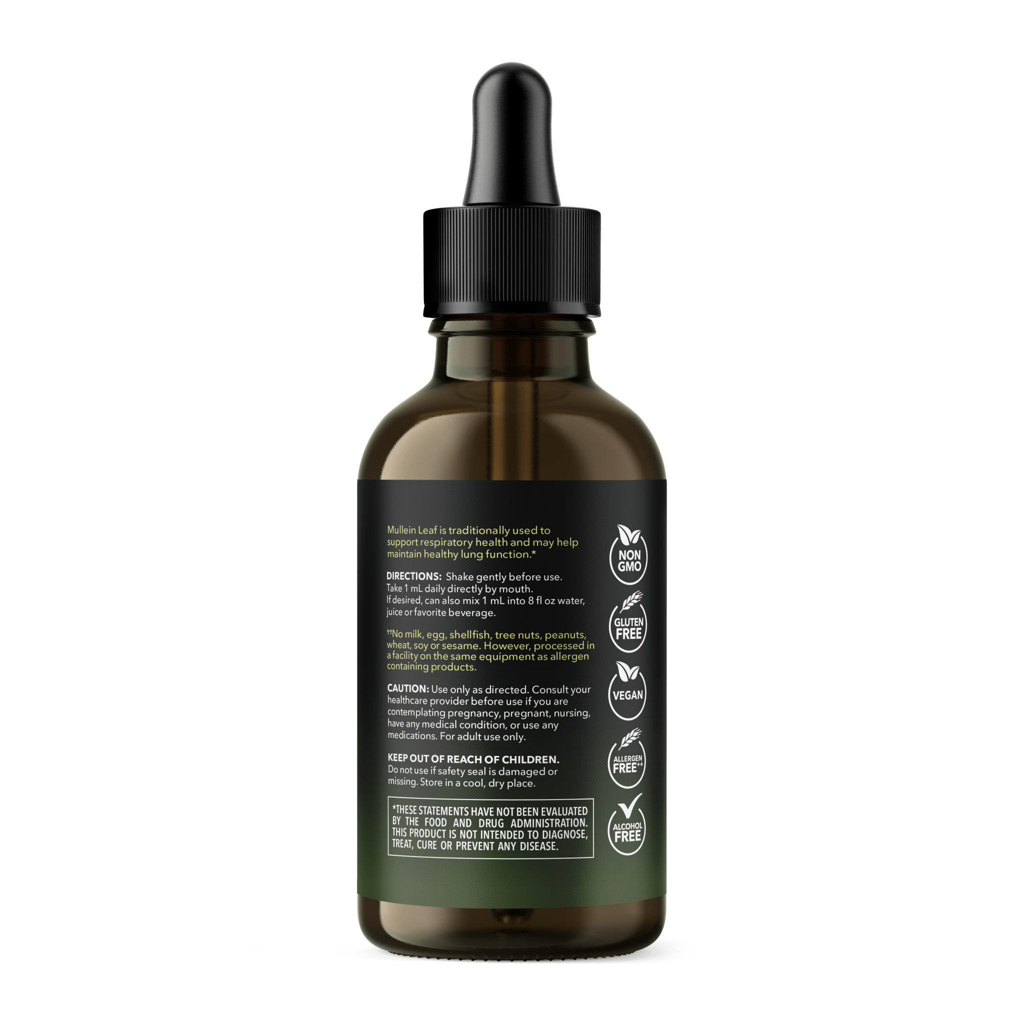 Organic Mullein Leaf Liquid, 2fl oz - Havasu Nutrition