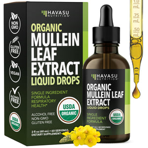 Organic Mullein Leaf Liquid, 2fl oz - Havasu Nutrition