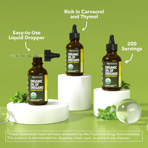 Organic Oil of Oregano Liquid Drops, 1fl oz - Havasu Nutrition