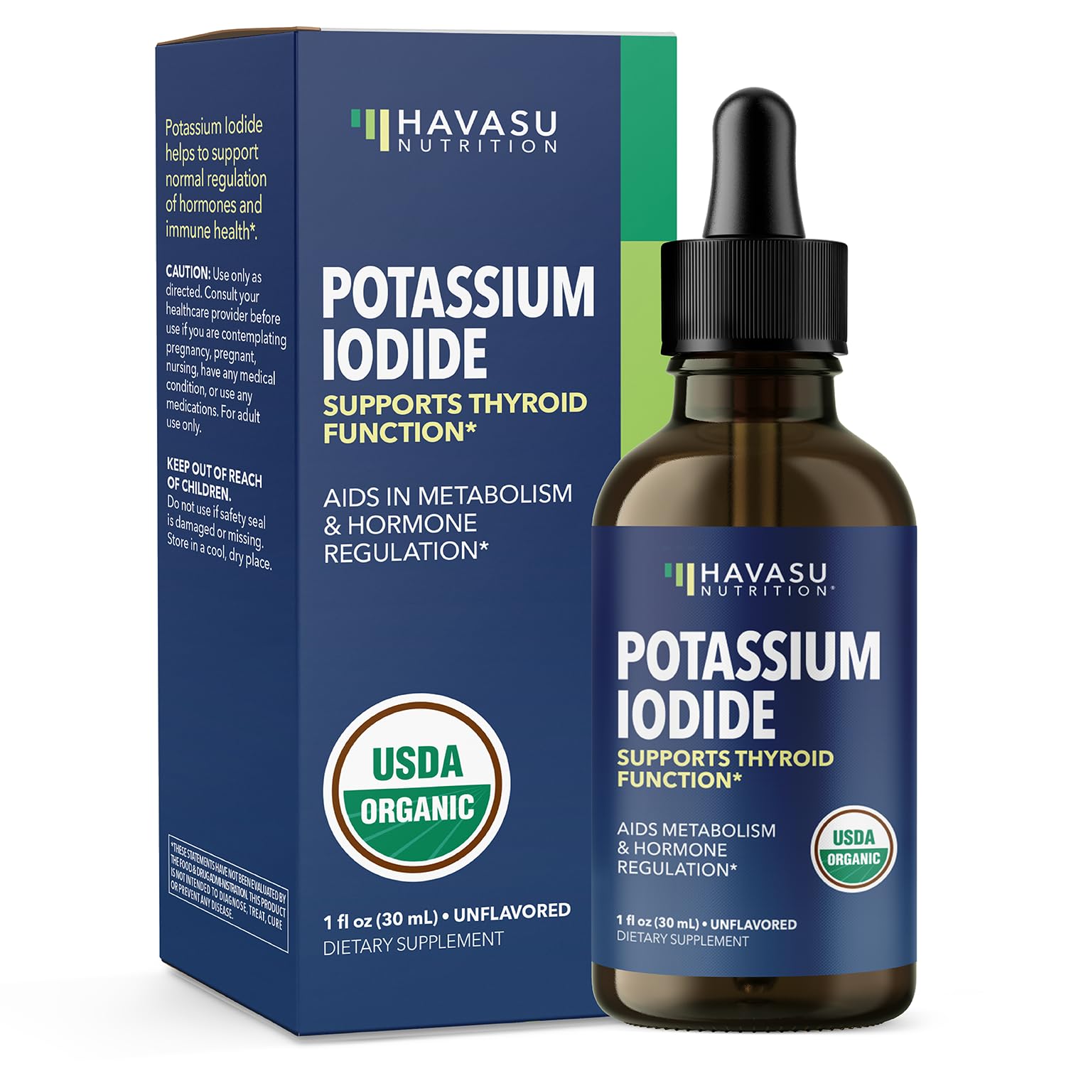 Organic Potassium Iodide Liquid, Unflavored - Havasu Nutrition