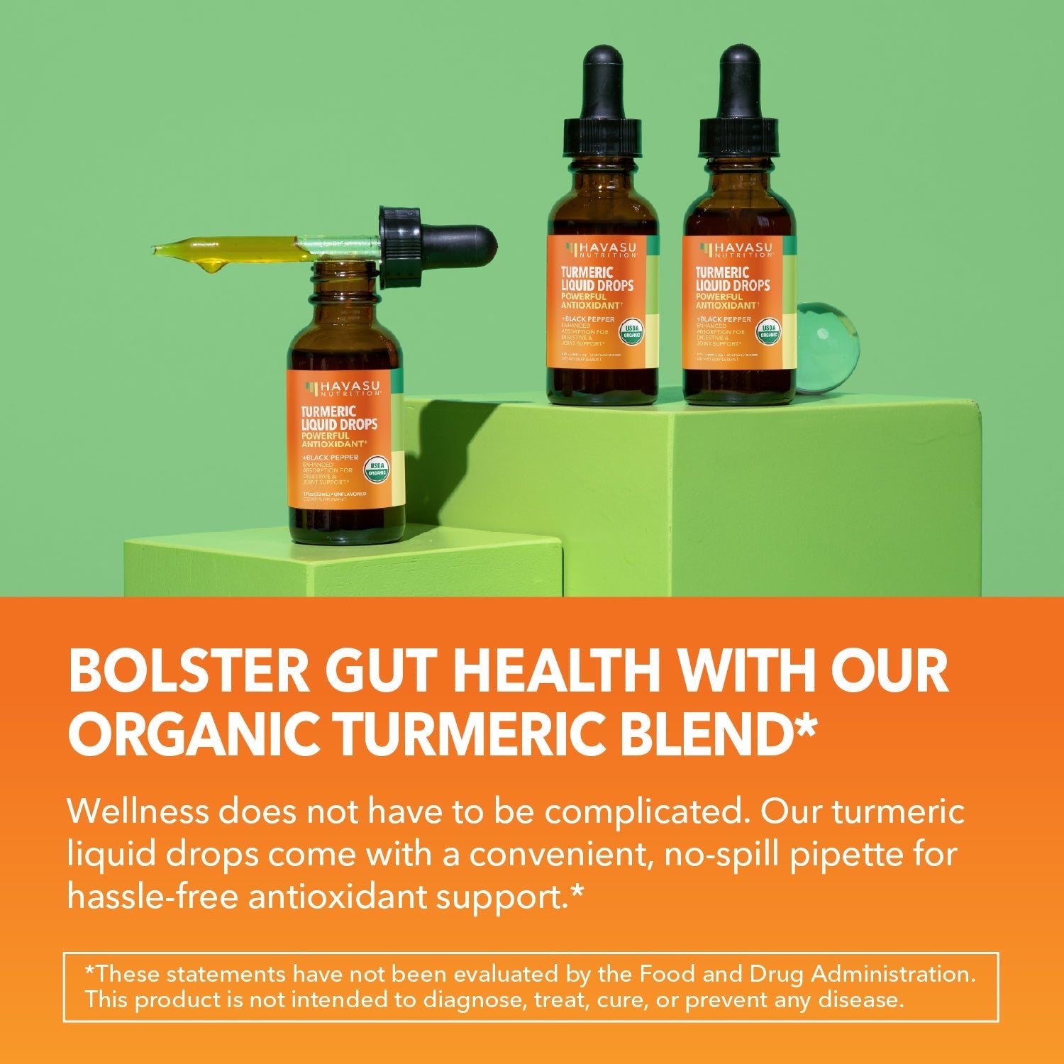 Organic Turmeric Liquid, Unflavored - Havasu Nutrition