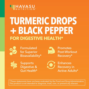 Organic Turmeric Liquid, Unflavored - Havasu Nutrition