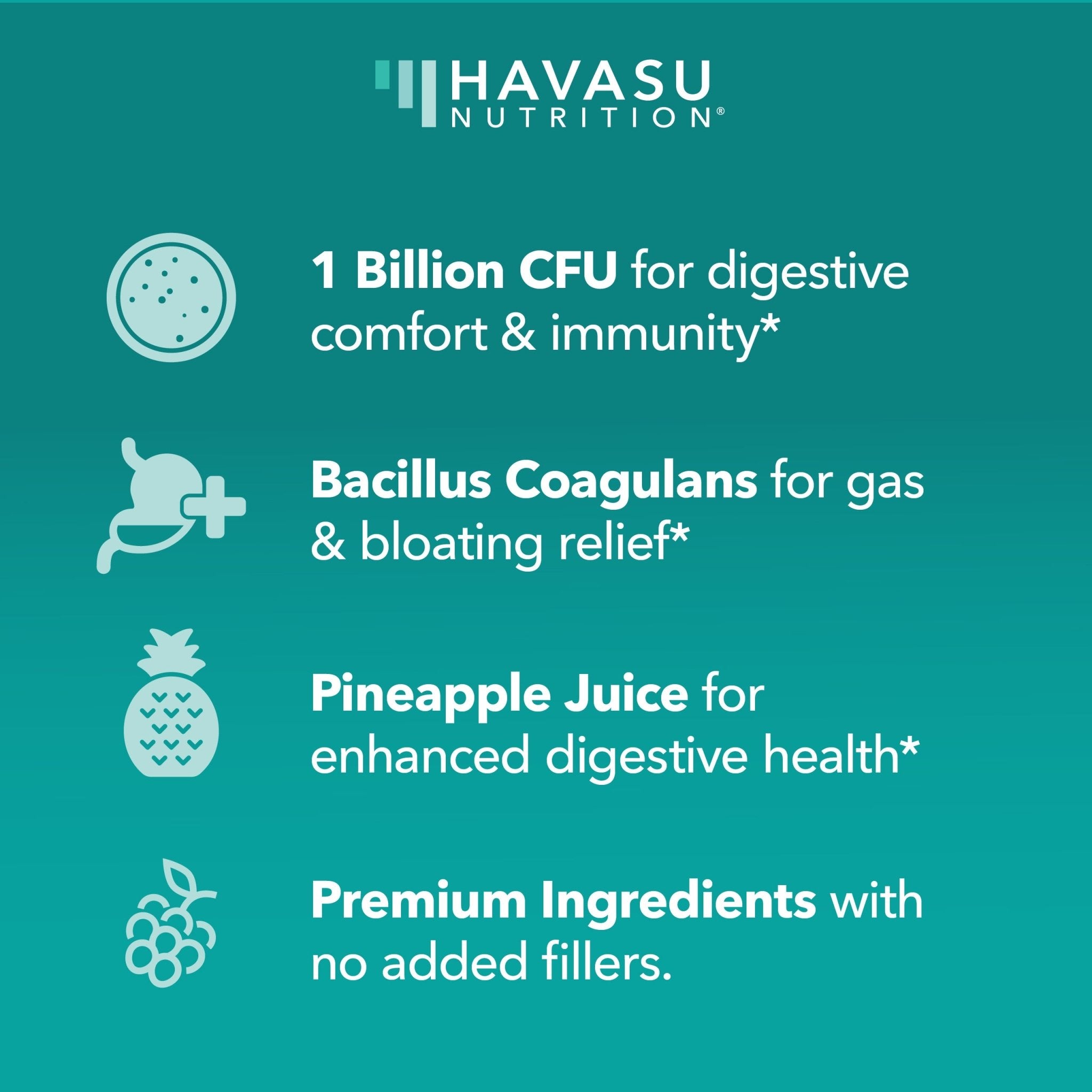 Probiotic Gummies, Berry, 60ct - Havasu Nutrition