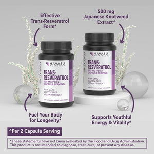 Resveratrol Capsules, 120ct - Havasu Nutrition