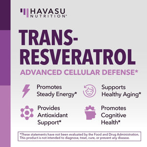 Resveratrol Capsules, 120ct - Havasu Nutrition