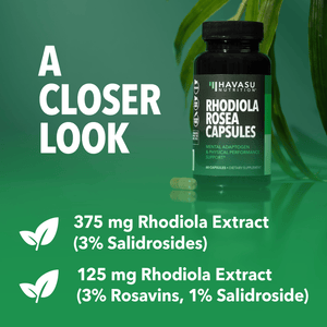 Rhodiola Rosea Capsules - Havasu Nutrition