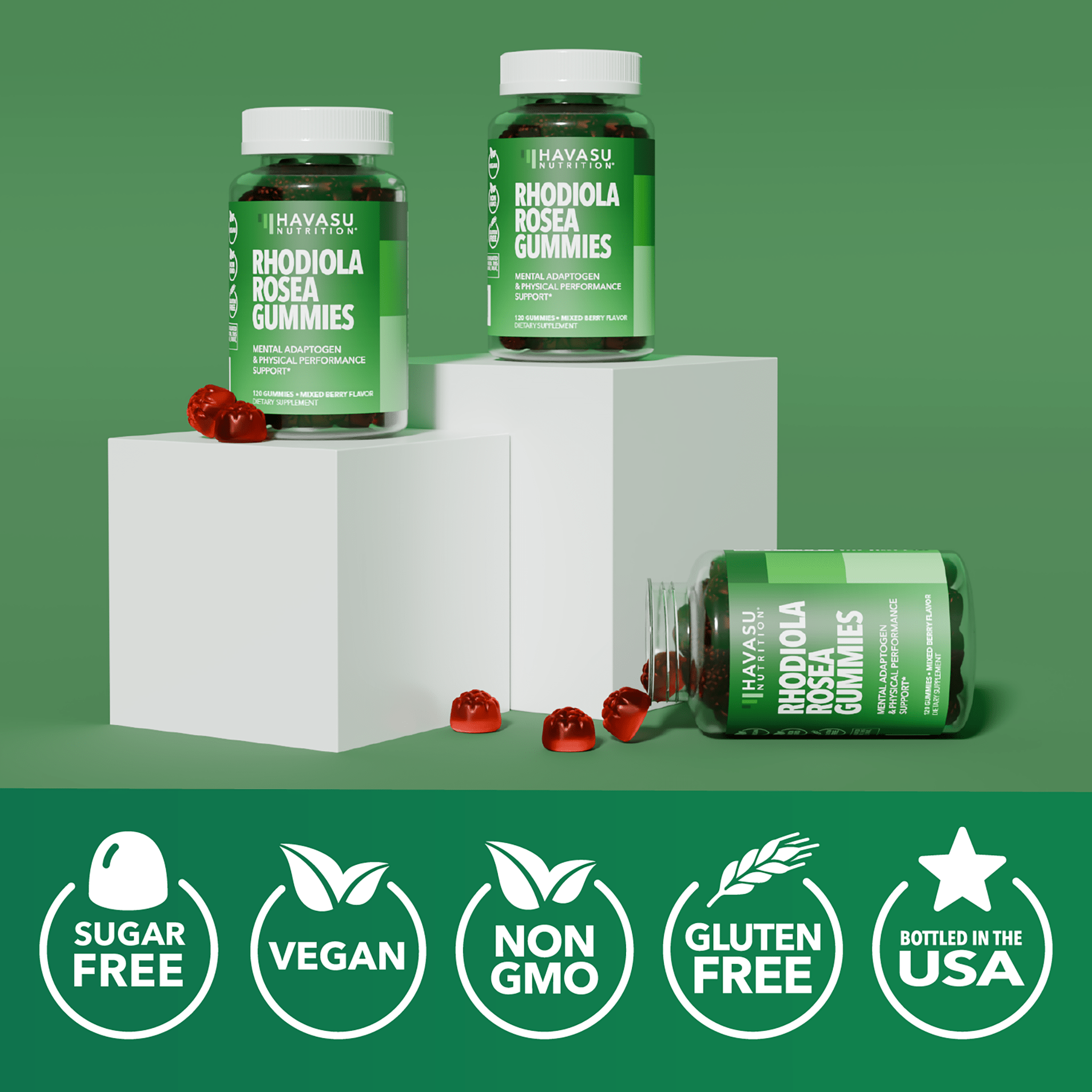 Rhodiola Rosea Gummies, 120ct - Havasu Nutrition