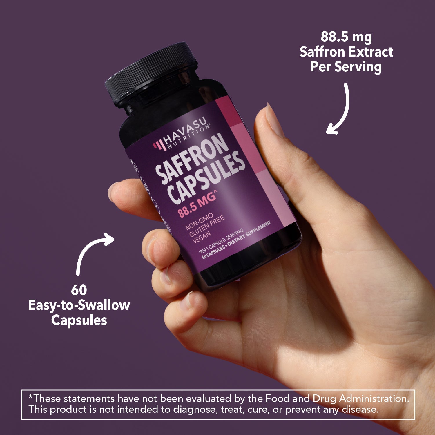 Saffron Capsules, 60ct - Havasu Nutrition