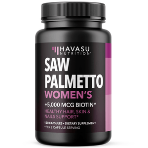 Saw Palmetto + Biotin Capsules, 120ct - Havasu Nutrition