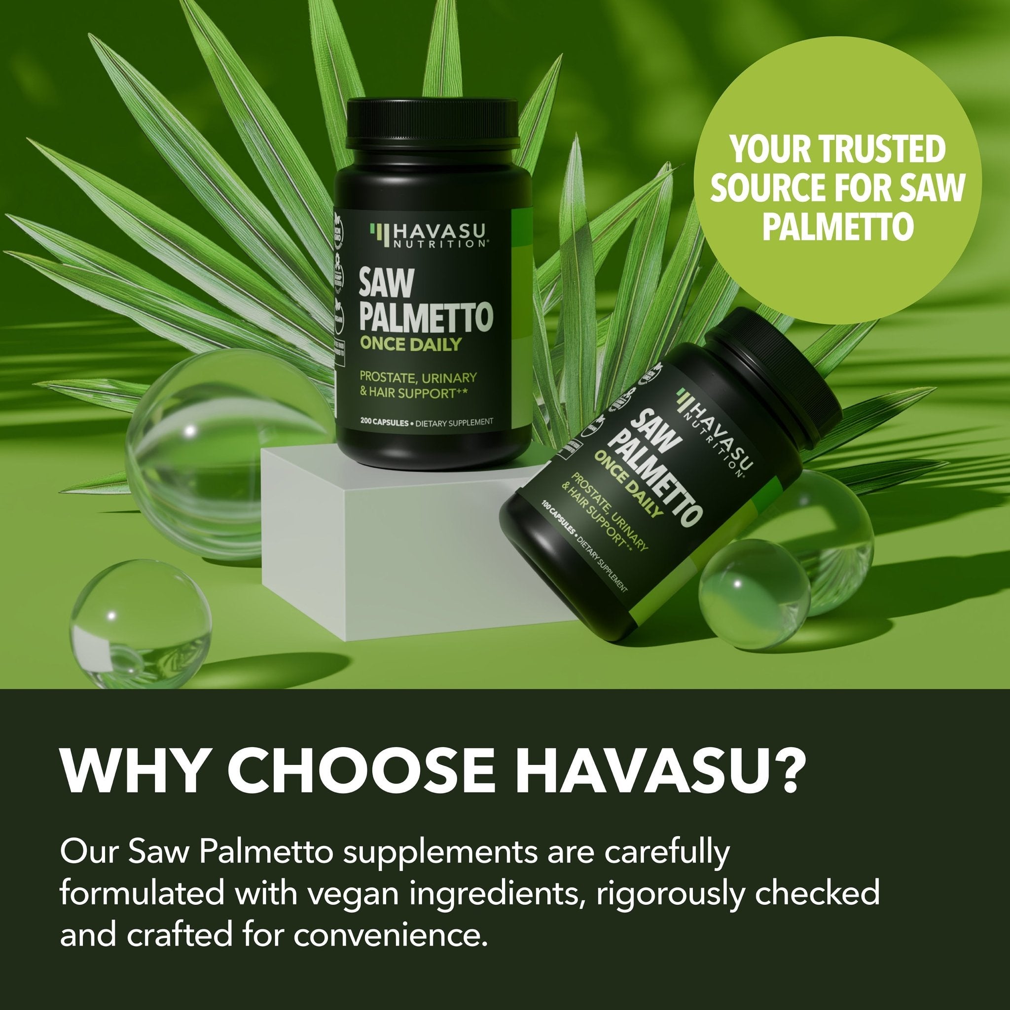 Saw Palmetto Capsules - Havasu Nutrition