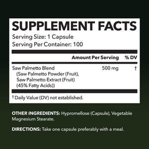 Saw Palmetto Capsules - Havasu Nutrition