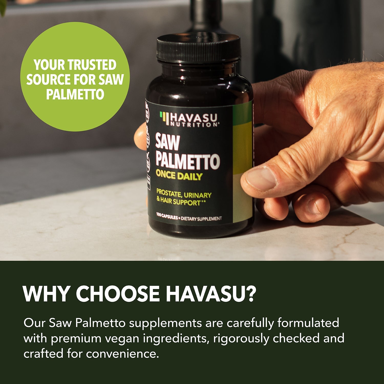 Saw Palmetto Capsules - Havasu Nutrition