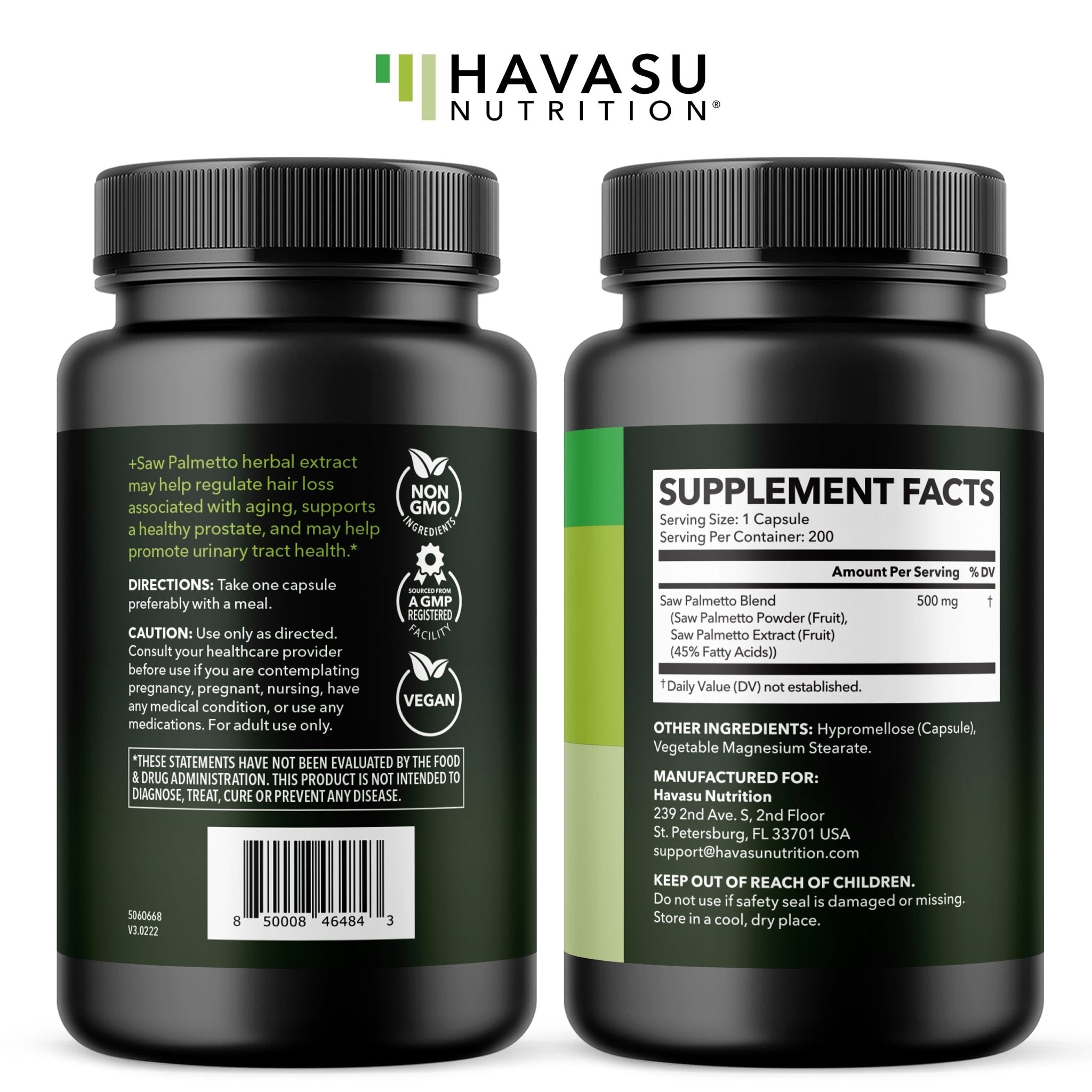 Saw Palmetto Capsules - Havasu Nutrition