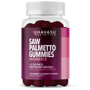 Saw Palmetto Gummies for Women, Raspberry - Havasu Nutrition