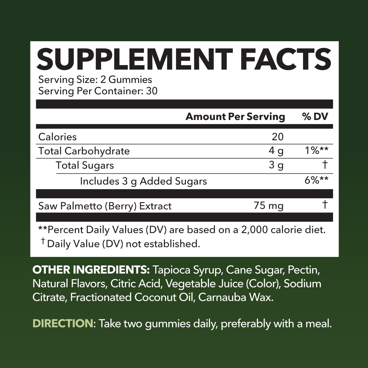Saw Palmetto Gummies, Raspberry - Havasu Nutrition