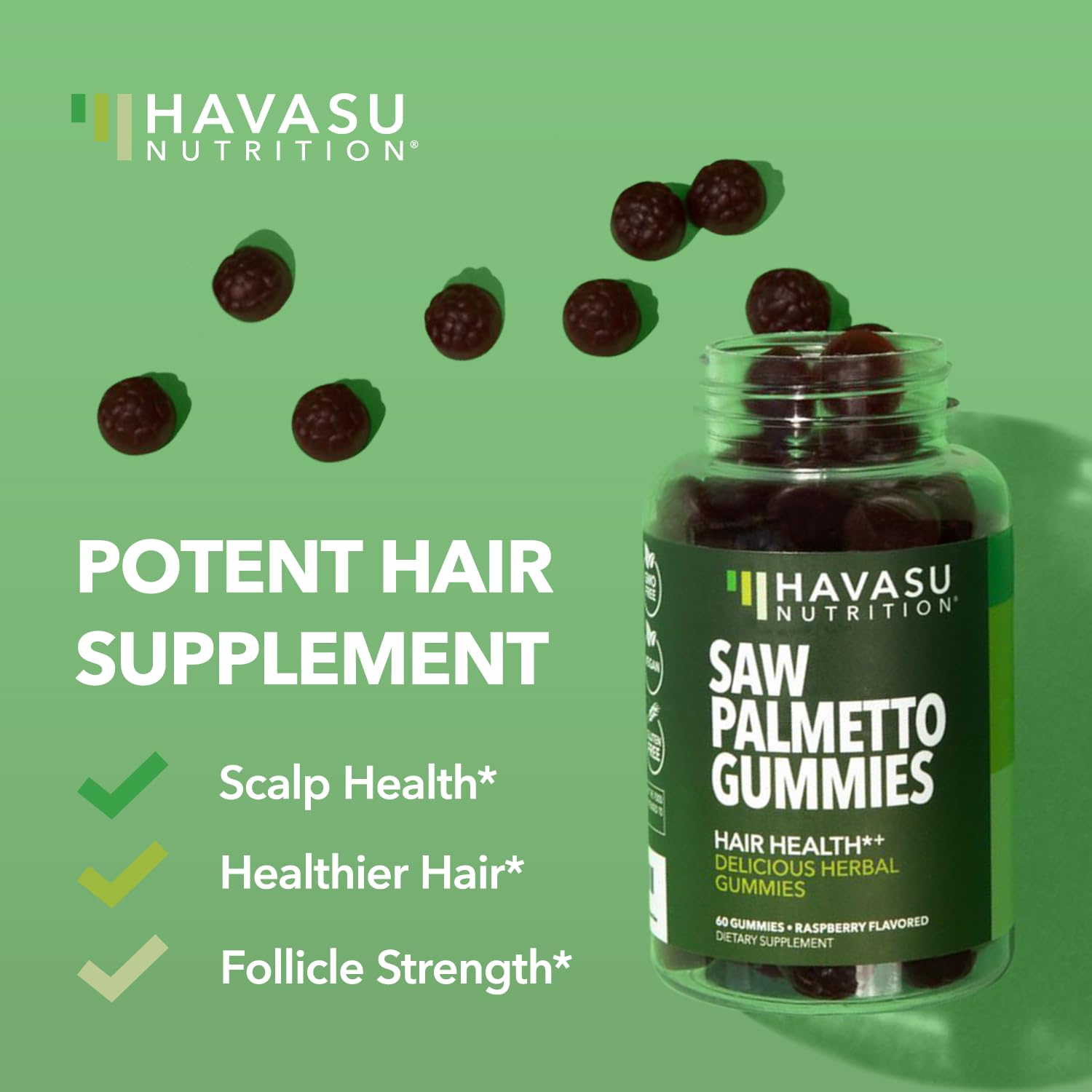 Saw Palmetto Gummies, Raspberry - Havasu Nutrition
