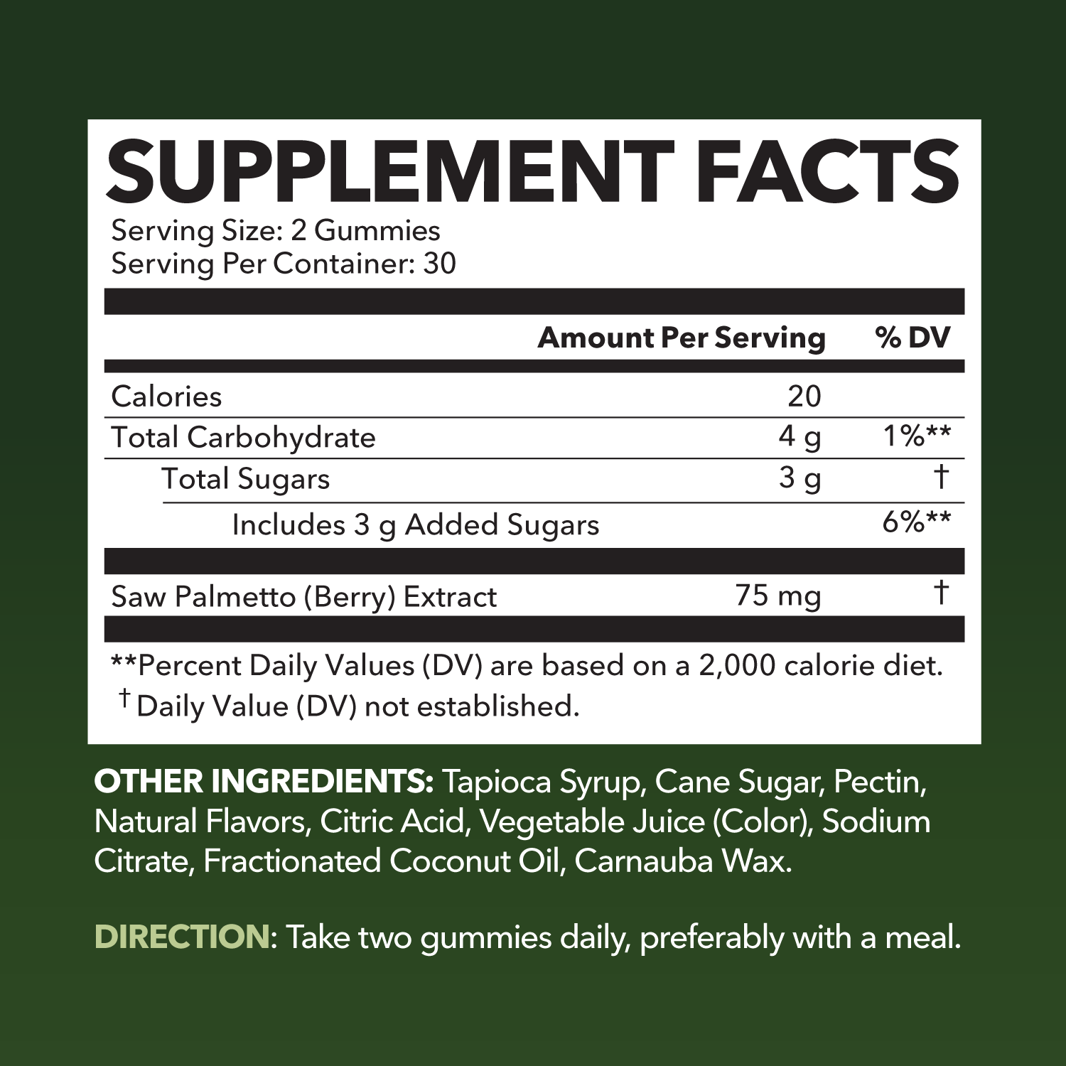 Saw Palmetto Gummies, Raspberry Flavor - Havasu Nutrition
