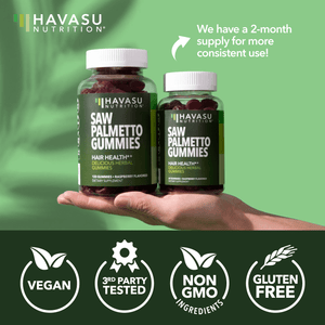 Saw Palmetto Gummies, Raspberry Flavor - Havasu Nutrition