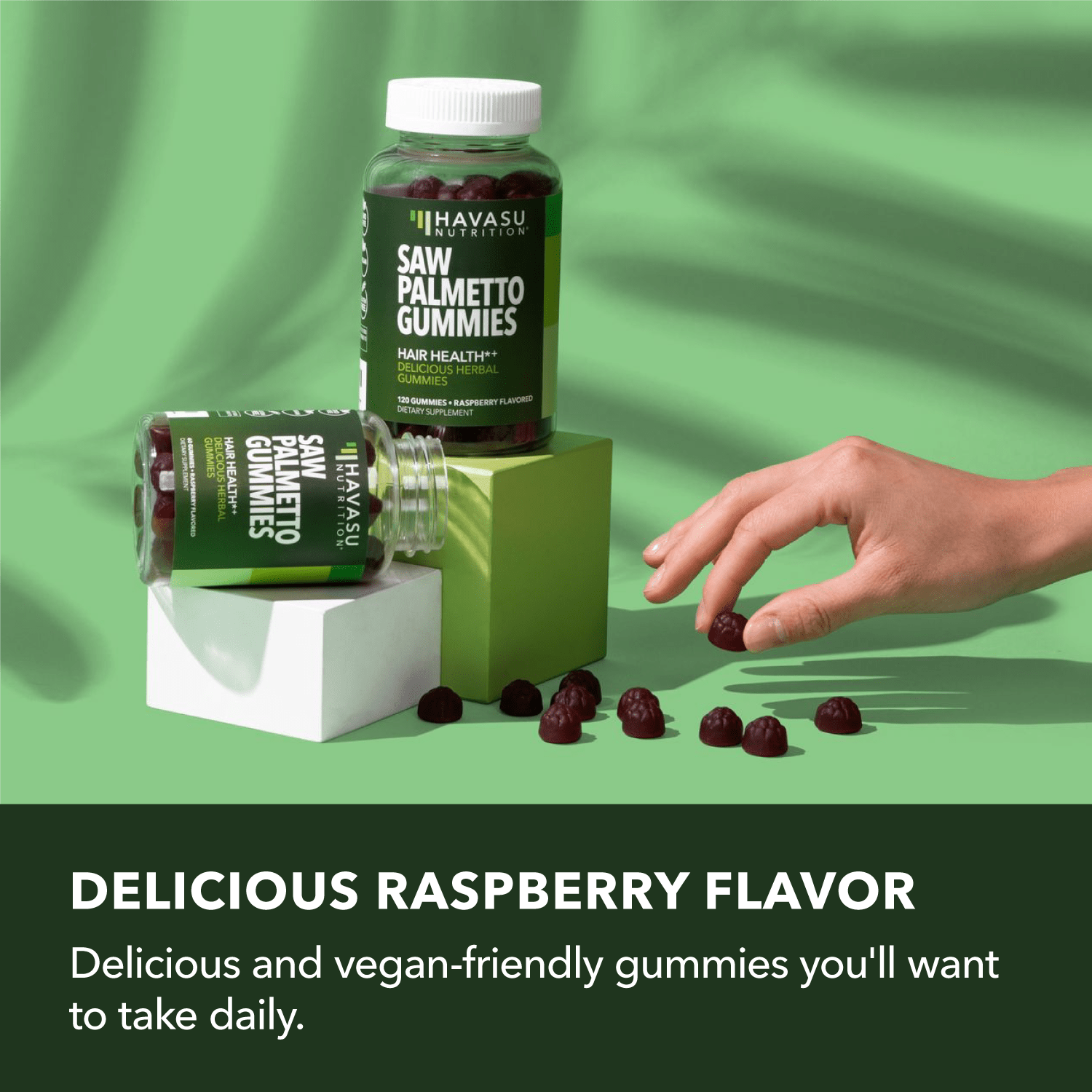 Saw Palmetto Gummies, Raspberry Flavor - Havasu Nutrition