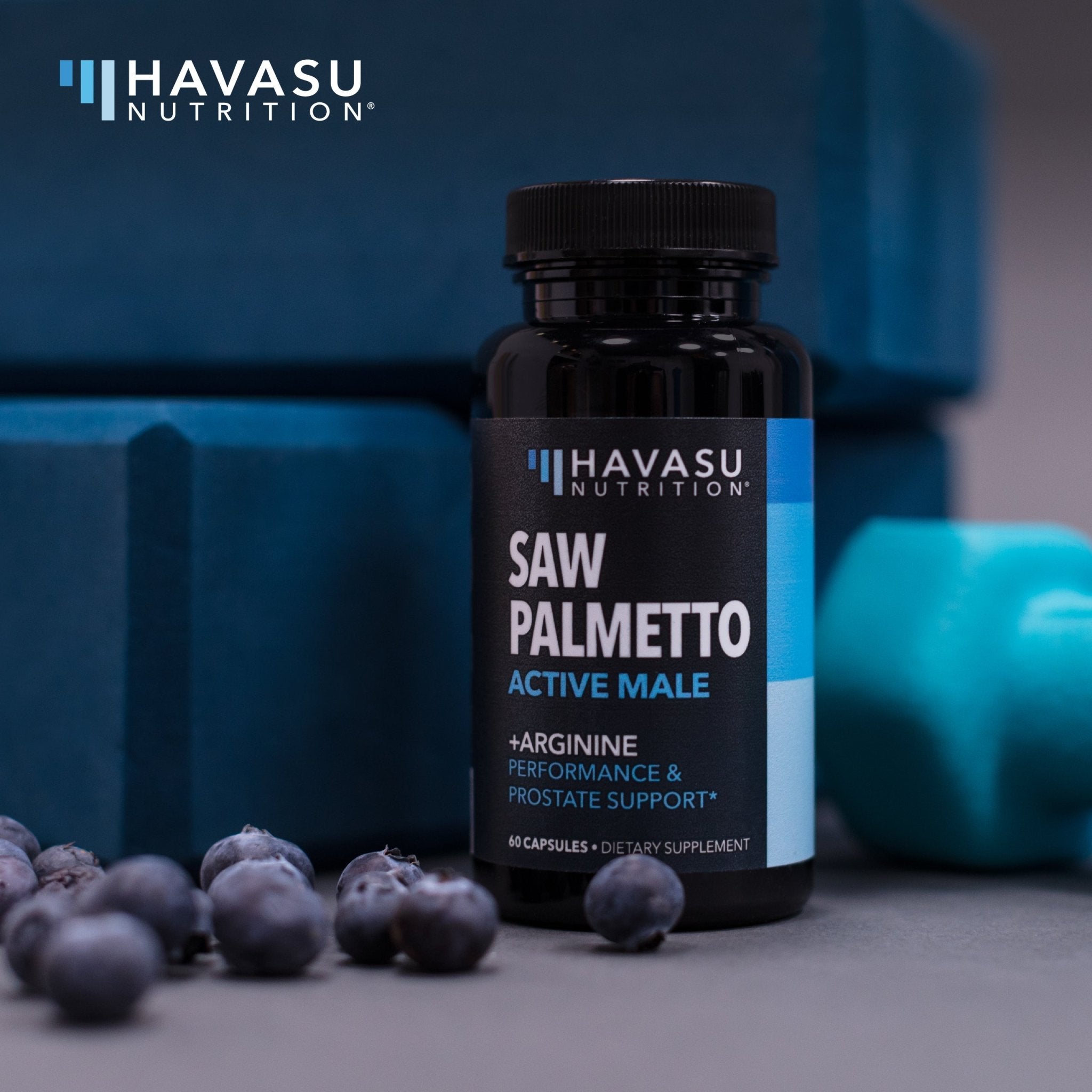 Saw Palmetto + L - Arginine Capsules, 60ct - Havasu Nutrition