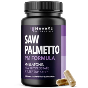 Saw Palmetto + Melatonin PM Capsules - Havasu Nutrition