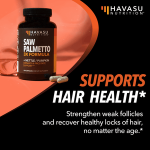 Saw Palmetto + Nettle & Pumpkin Seed Capsules, 120ct - Havasu Nutrition