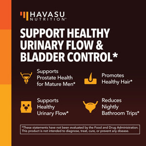 Saw Palmetto + Nettle & Pumpkin Seed Capsules - Havasu Nutrition