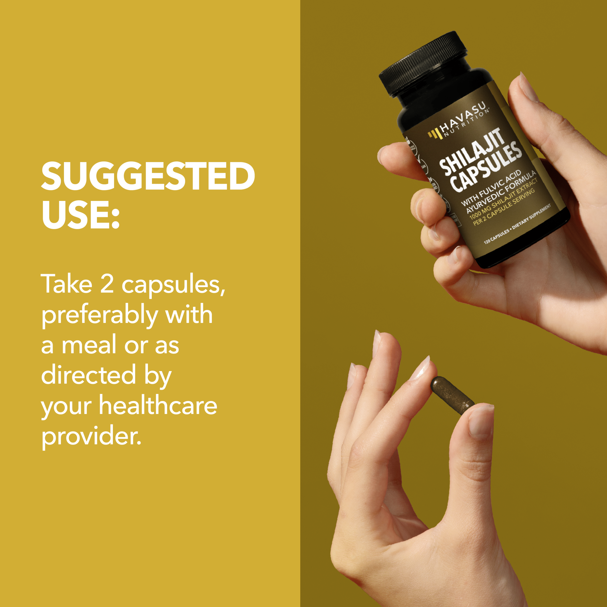 Shilajit Capsules, 120ct - Havasu Nutrition