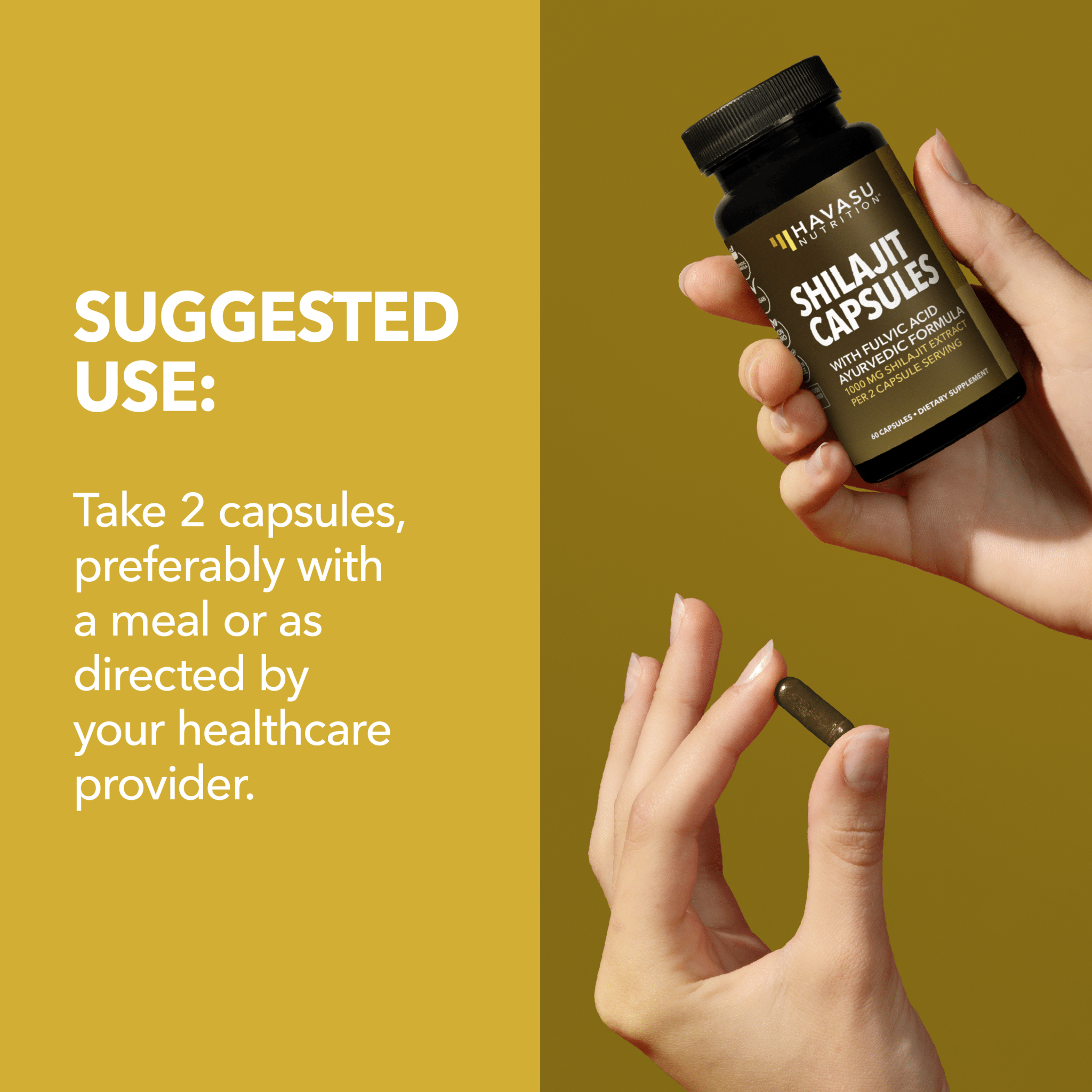 Shilajit Capsules, 60ct - Havasu Nutrition