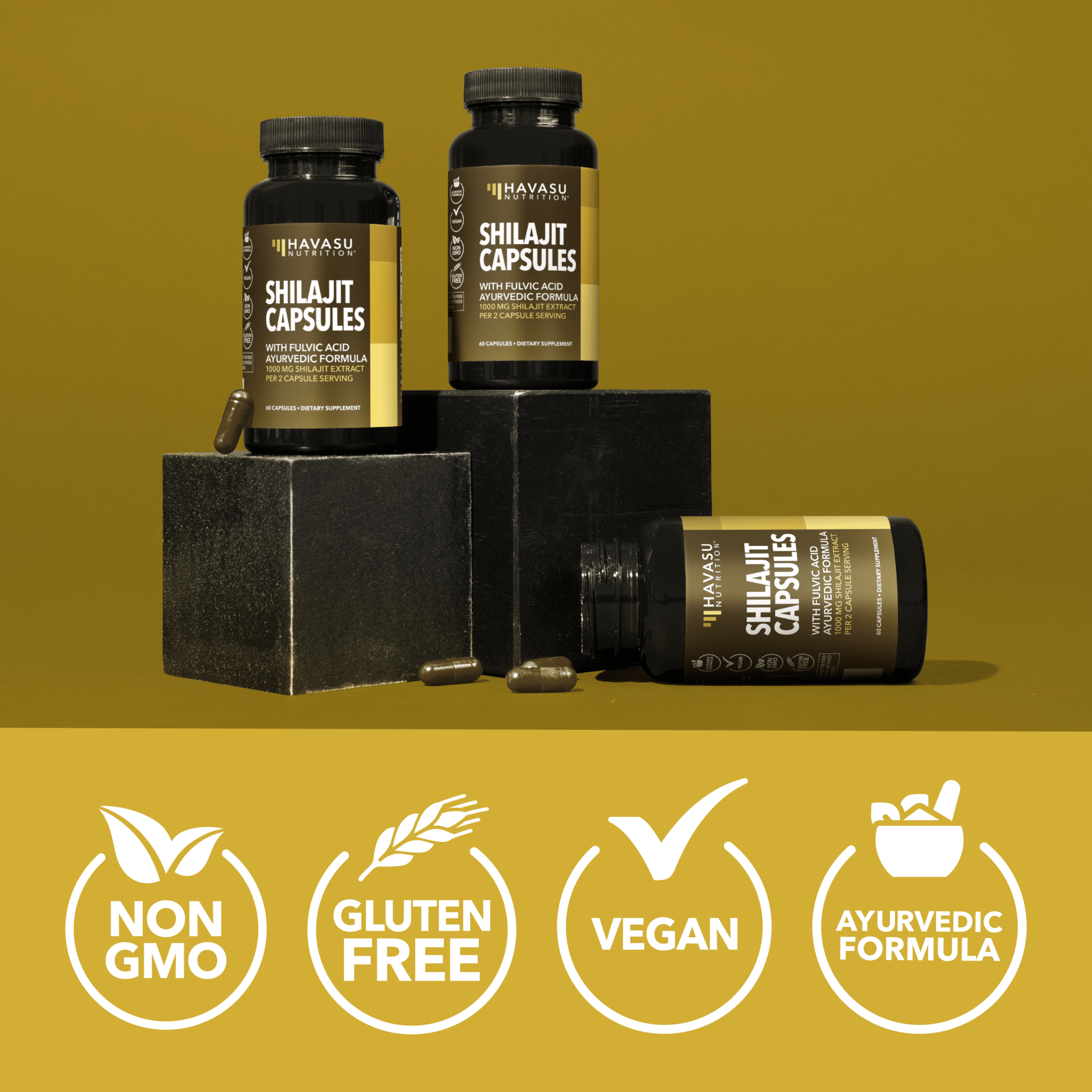 Shilajit Capsules, 60ct - Havasu Nutrition