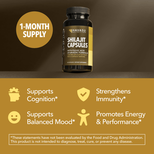 Shilajit Capsules, 60ct - Havasu Nutrition
