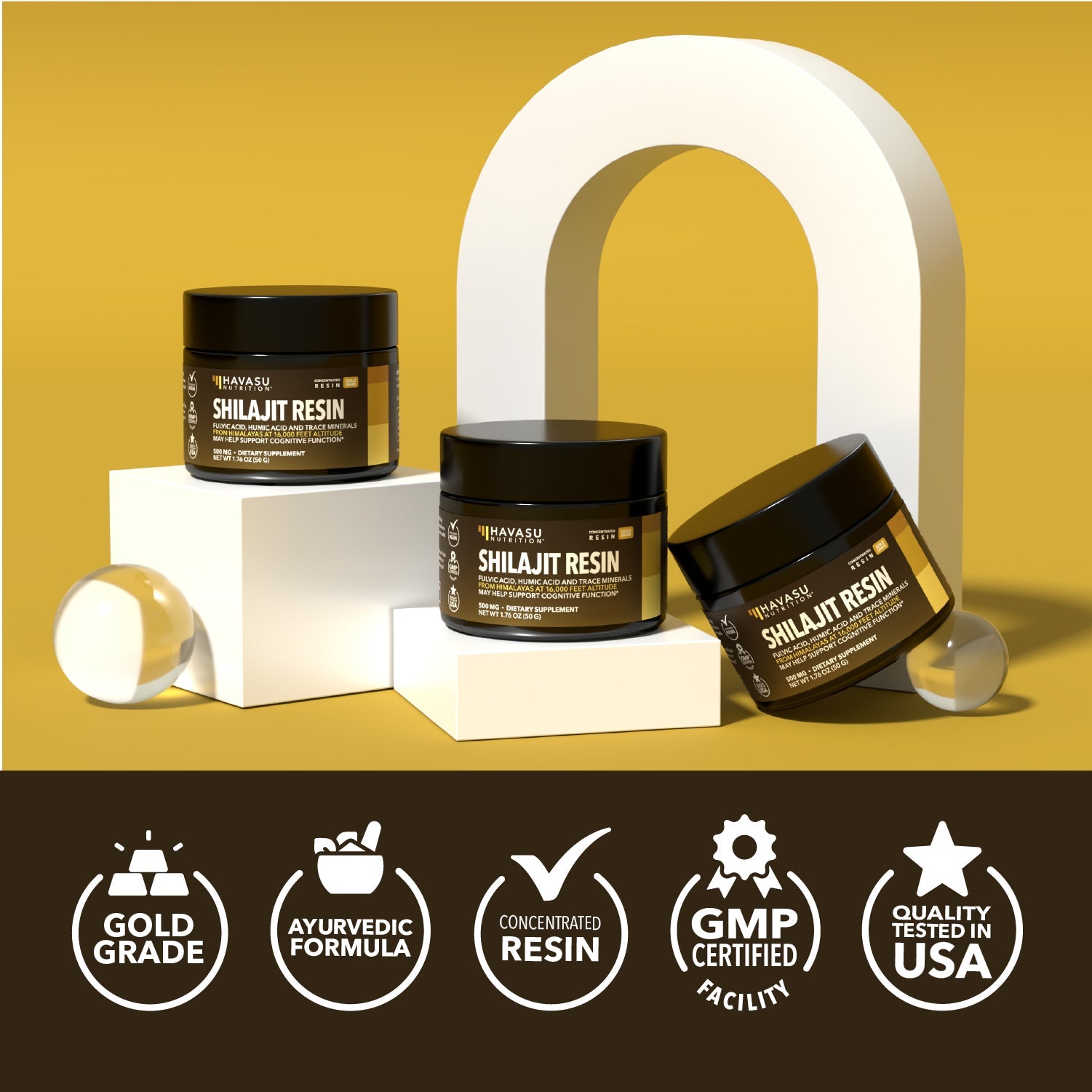 Shilajit Resin, 50g - Havasu Nutrition