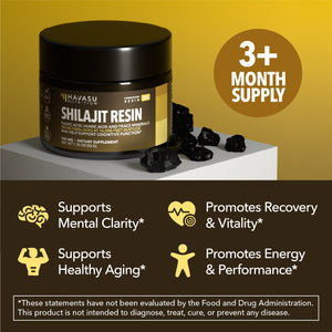Shilajit Resin, 50g - Havasu Nutrition