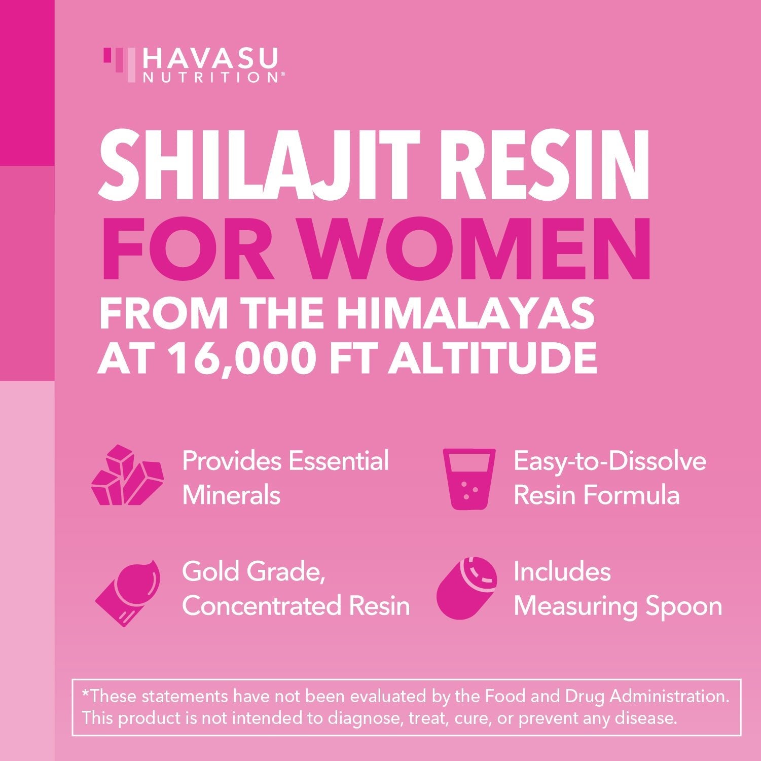 Shilajit Resin for Women, 50g - Havasu Nutrition
