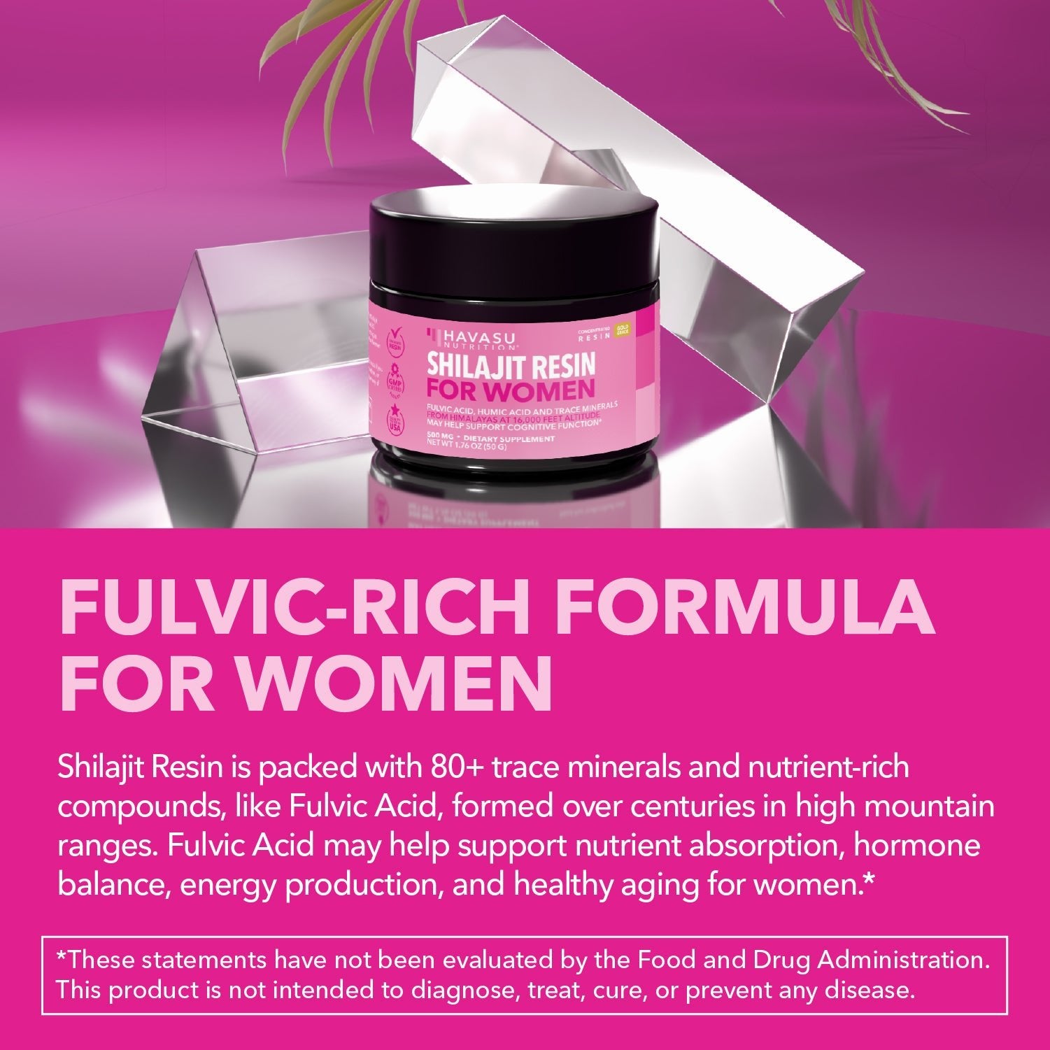 Shilajit Resin for Women, 50g - Havasu Nutrition