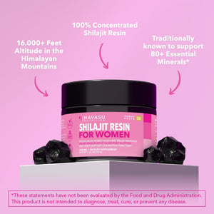 Shilajit Resin for Women, 50g - Havasu Nutrition