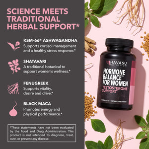 Testosterone Support for Women Capsules, 90ct - Havasu Nutrition