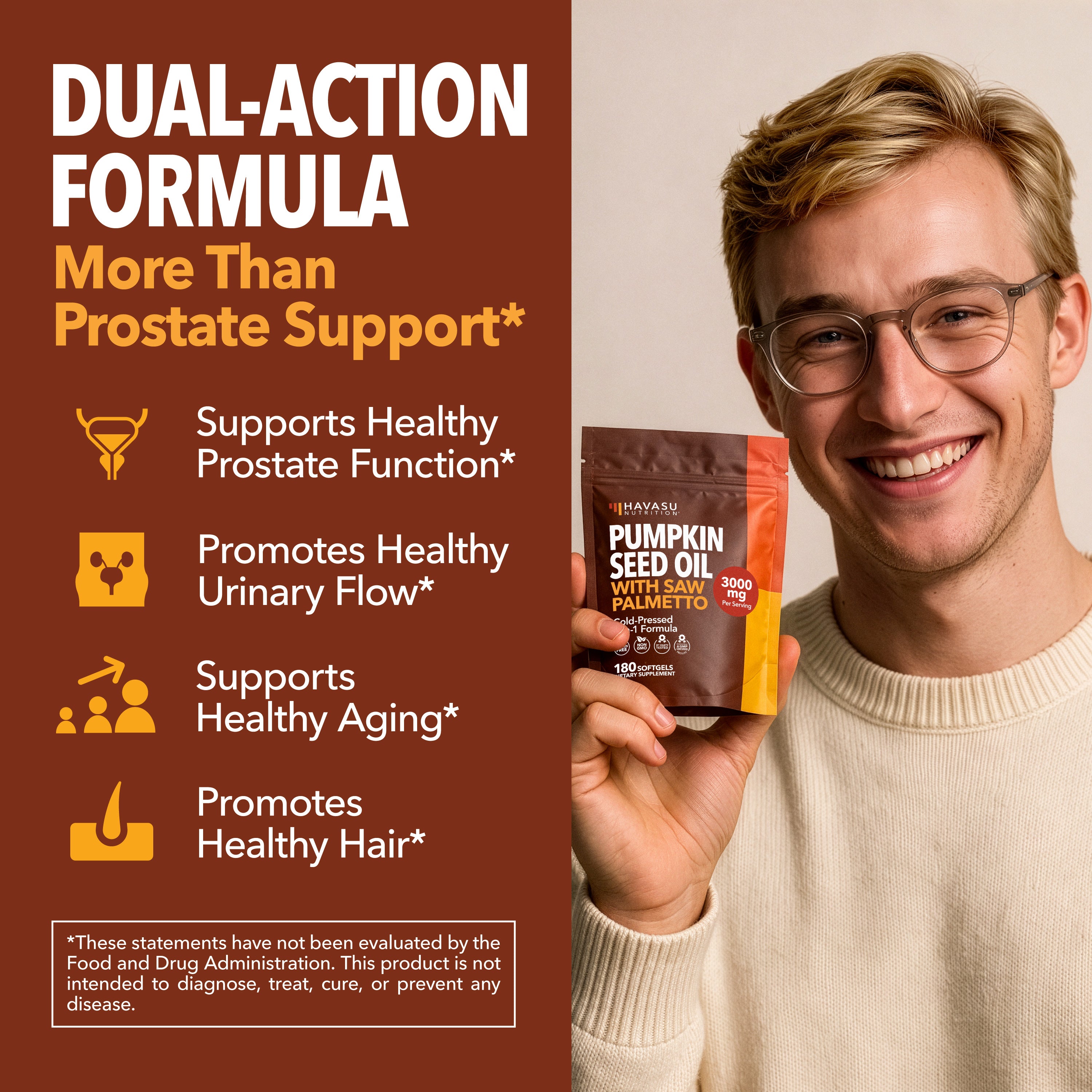 Pumpkin Seed Oil with Saw Palmetto Softgels