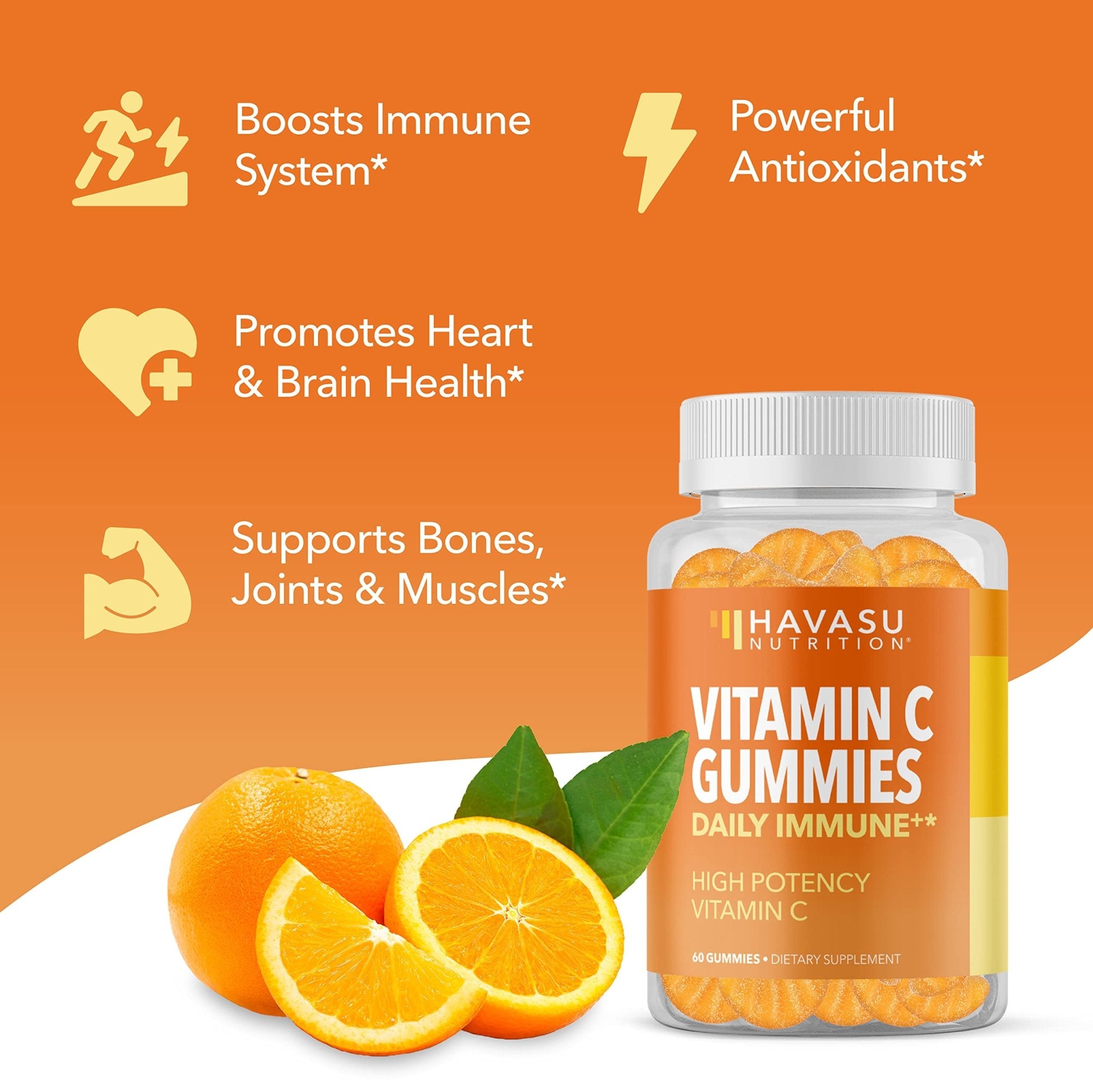 Vitamin C Gummies, Orange - Havasu Nutrition
