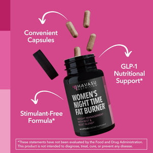 Womens Night Time Fat Burner Capsules - Havasu Nutrition