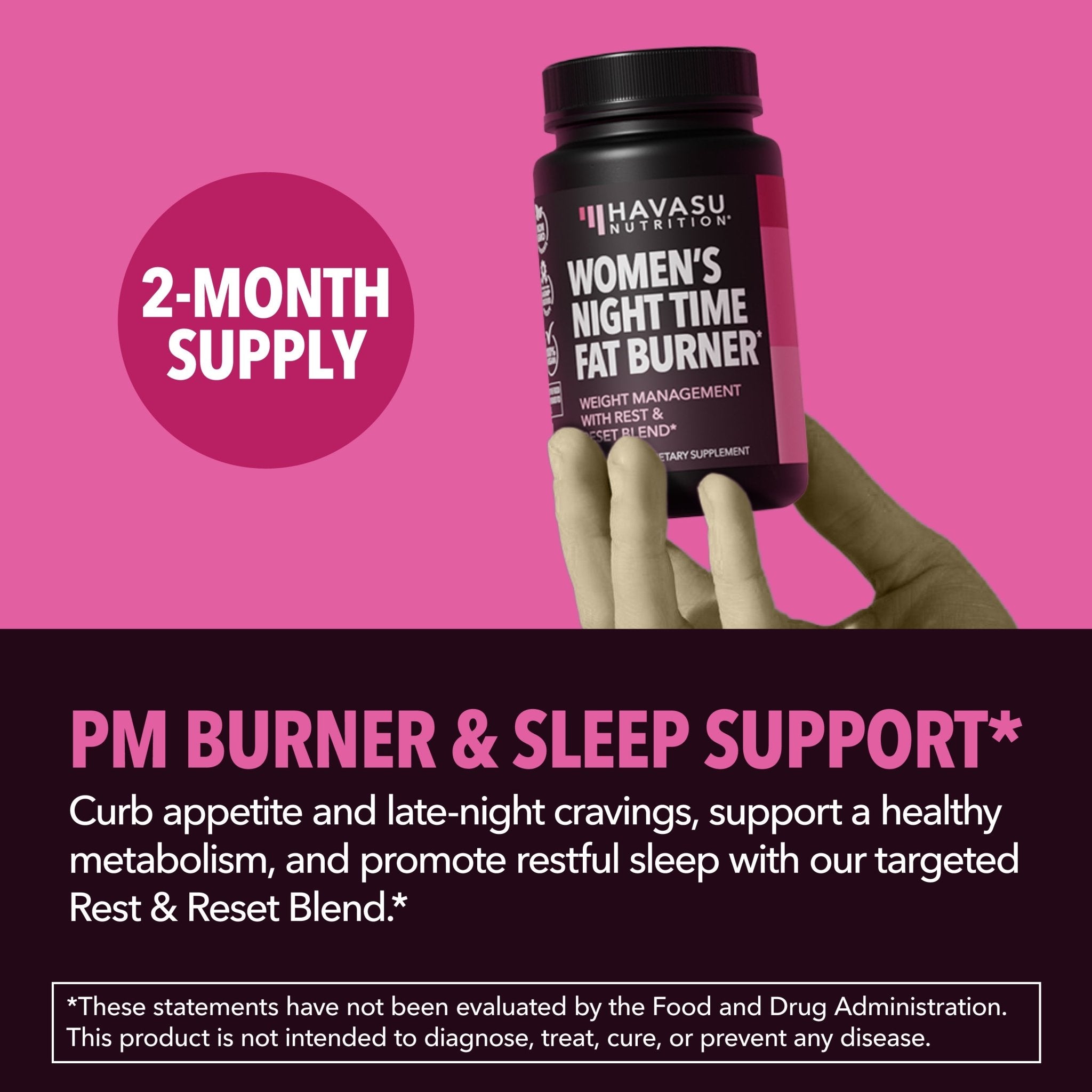 Womens Night Time Fat Burner Capsules - Havasu Nutrition