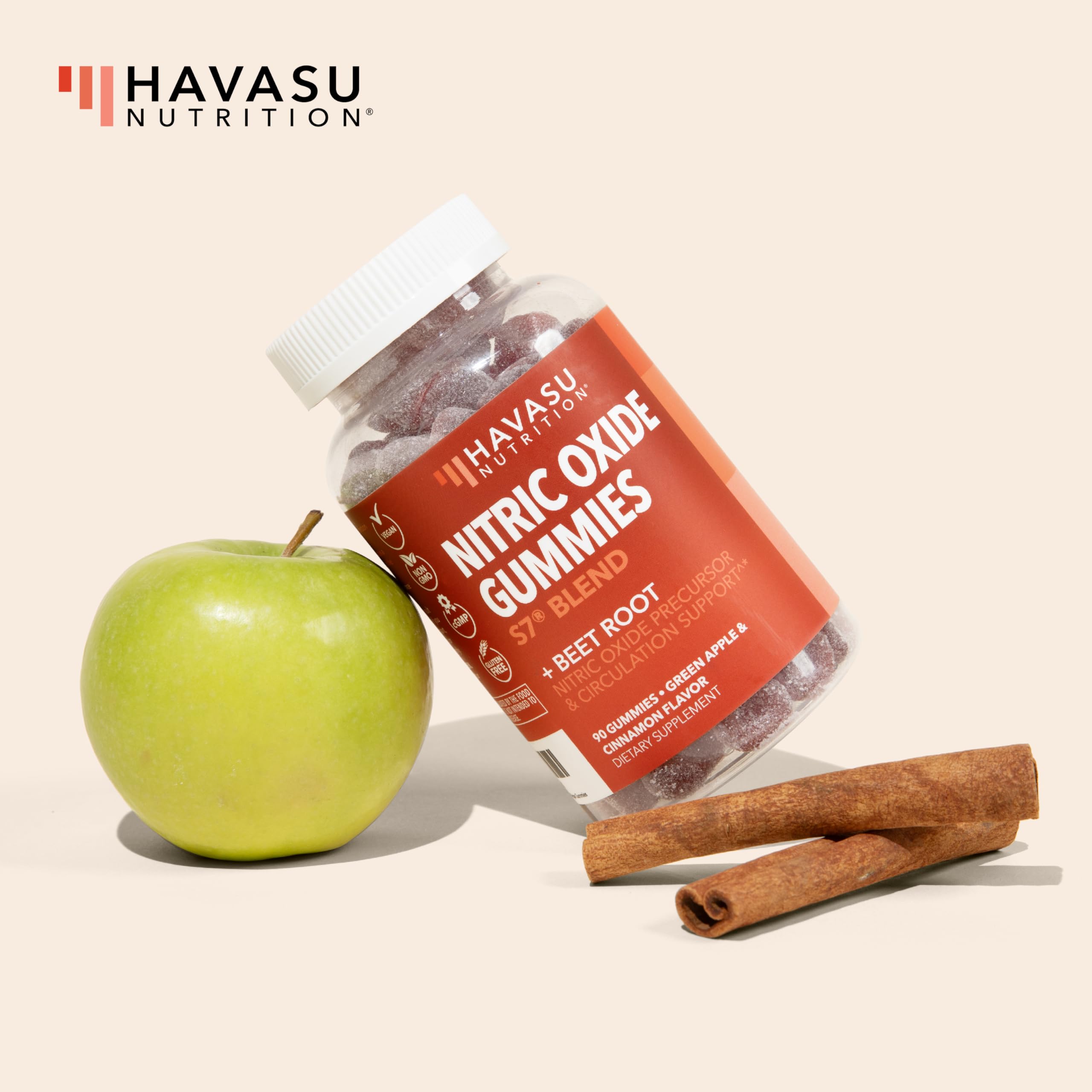Nitric Oxide Gummies, Green Apple & Cinnamon